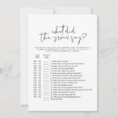 ADELLA ganz einfach, was der Groom sagte, Bridal G Einladung (Vorderseite)