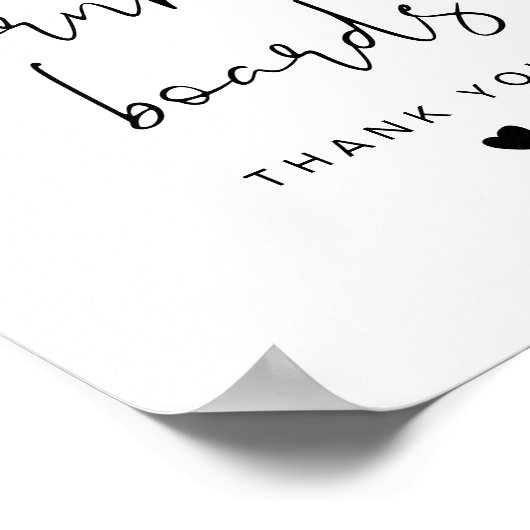 ADELLA Minimal Cornhole Gästebuch Hochzeitszeichen (Ecke)