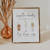 ADELLA Minimaler Cocktail Signature Drink Poster