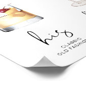 ADELLA Minimaler Cocktail Signature Drink Poster (Ecke)