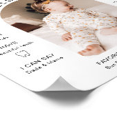 ADELLA Minimalistisch Arch Foto Erstes Jahr Meilen Poster (Ecke)