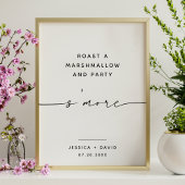 ADELLA Minimalistisch S'more Wedding Sign Poster