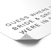 ADELLA Minimalistisch, wo sie unterschrieben haben Poster (Ecke)