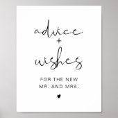 ADELLA Minimalistische Beratung & Wünsche Untersch Poster (Vorne)