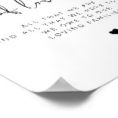 ADELLA Minimalistische Generationen von Liebe Hoch Poster (Ecke)