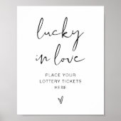 ADELLA Minimalistisches Glück Liebe Signieren Poster (Vorne)