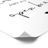 ADELLA Modern Alles, was Sie brauchen, ist Liebe u Poster (Ecke)