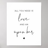 ADELLA Modern Alles, was Sie brauchen, ist Liebe u Poster (Vorne)