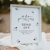 ADELLA Modern Boho Wedding Petal Toss Absenden Poster