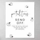 ADELLA Modern Boho Wedding Petal Toss Absenden Poster (Vorne)