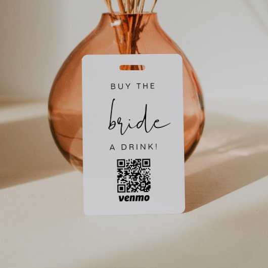 ADELLA Modern Edgy kaufen die Braut einen Drink QR Ausweis