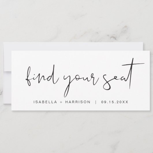 ADELLA Modern Minimal für den Sitzplatz der Kopfka Einladung (Vorderseite)