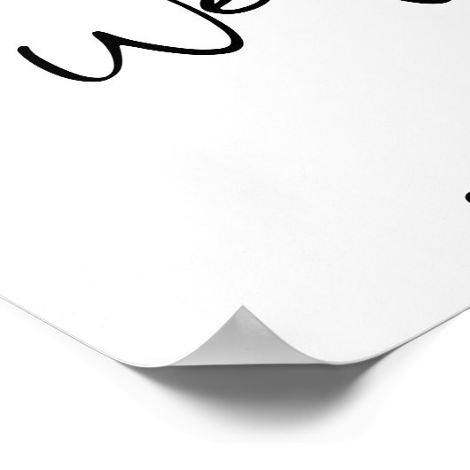 ADELLA Modern Minimalist Graduation Party Welcome Poster (Ecke)