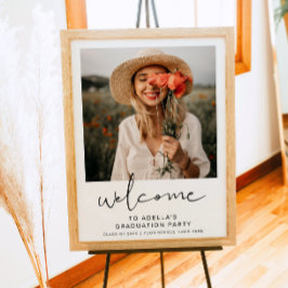 ADELLA Modern Minimalist Graduation Party Welcome Poster