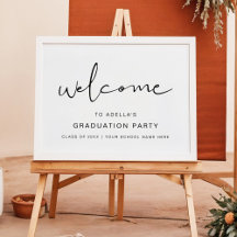 ADELLA Modern Minimalist Graduation Party Welcome