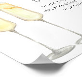 ADELLA Modern Minimalistisch Bridal Daiquiri Hour Poster (Ecke)