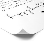 ADELLA Modern Ring Hunt Brautparty Game Poster (Ecke)