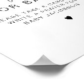 ADELLA Moderne Babydusche Gebete für Babysignatur Poster (Ecke)