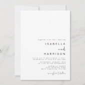 ADELLA Moderne Hochzeit des Minimalistischen Fotos Einladung (Vorderseite)