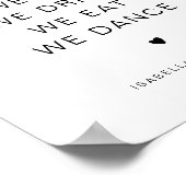 ADELLA Moderne Minimal-Hochzeitserie Poster (Ecke)