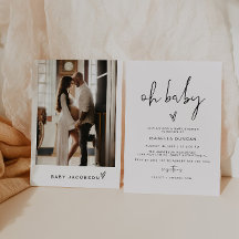 ADELLA Moderne Minimalistisch Oh Baby Dusche Einla