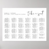 ADELLA Moderne, Minimalistische Alphabetische Sitz Poster (Vorne)