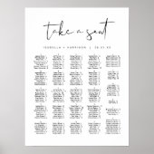 ADELLA Moderne, Minimalistische Alphabetische Sitz Poster (Vorne)