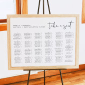 ADELLA Moderne, Minimalistische Alphabetische Sitz Poster