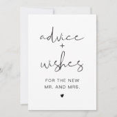 ADELLA Moderne Minimalistische Beratung & Wünsche Einladung (Vorderseite)