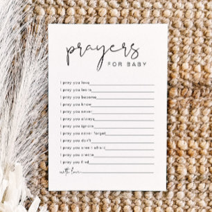 ADELLA Moderne Minimalistische Gebete für die Kind Einladung