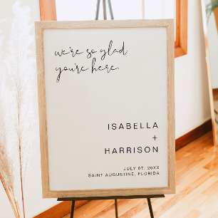 ADELLA - Moderne Minimalistische Hochzeit Poster