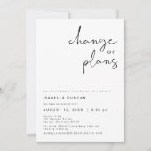 ADELLA Moderne Minimalistische Hochzeitsplanung Einladung (Vorderseite)
