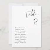 ADELLA Moderne Minimalistische Tischkarte Einladung (Vorderseite)