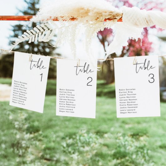 ADELLA Moderne Minimalistische Tischkarte Einladung