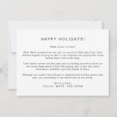 ADELLA Moderne Minimalistische Weihnachtskarte 2 F Einladung (Rückseite)