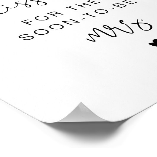 ADELLA Moderne Schätzung wie viele Kisses Bridal S Poster (Ecke)