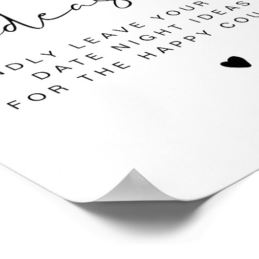 ADELLA Moderne Vorlage für die Minimalistische Dat Poster (Ecke)