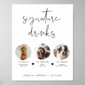 ADELLA Moderner Minimal 3 Foto Haustier Signature Poster (Vorne)