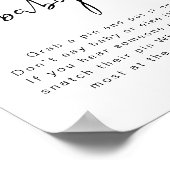 ADELLA Modernes Minimalistisch Sage kein Baby-Zeic Poster (Ecke)