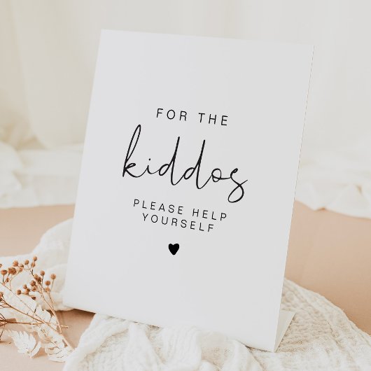 ADELLA Modernes Minimalistisches Kiddos Tafelzeich Sockelschild