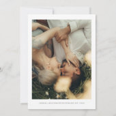 ADELLA-Modernes Minimalistisches Round-Foto Save t Einladung (Rückseite)