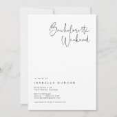 ADELLA - Modernes Minimalistisches Wochenende am B Einladung (Vorderseite)