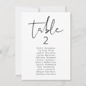 ADELLA Vertikale, moderne Minimal-Tischplatine Einladung (Vorderseite)