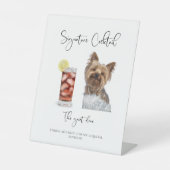 ADELLA Wedding Signature Dog Bar Menu Sockelschild (Vorderseite)