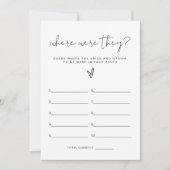 ADELLA, wo sie Brautparty-Spielkarte Einladung (Vorderseite)