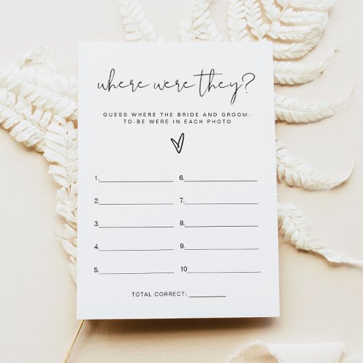 ADELLA, wo sie Brautparty-Spielkarte Einladung