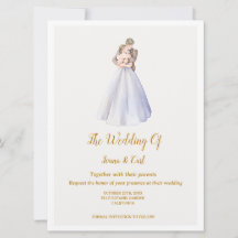 ADELLE Simple Dusk Blue Couple Wedding