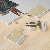 Adeln Sie in der Rüstung auf seinem Pferd, Platte Puzzle (Seite)