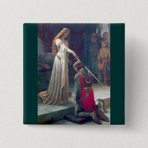 Adelnde antike Malerei des Ritters Damenkönigin Button