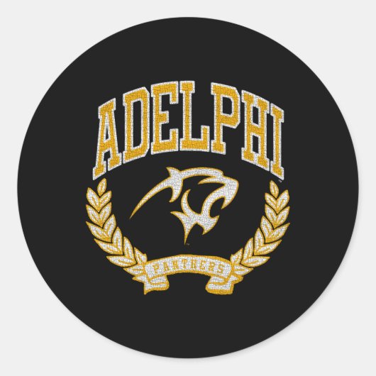 Adelphi Panthers Victory Runder Aufkleber (Vorderseite)